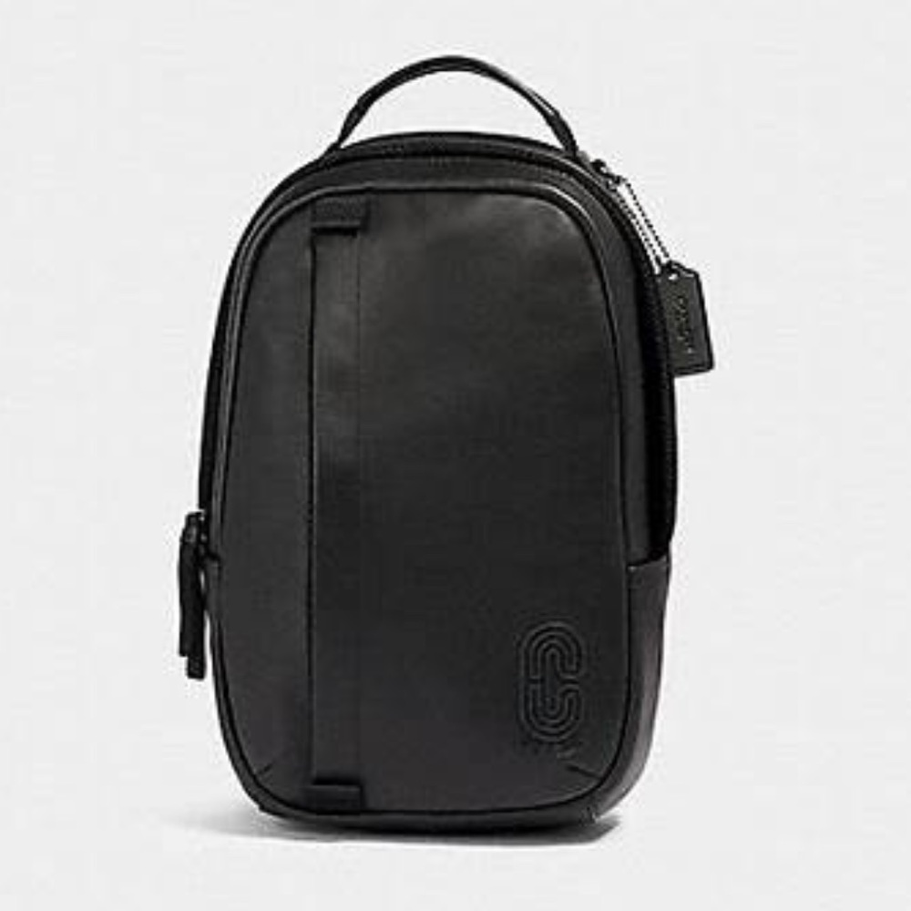 Mens Coach Edge Pack In Leather